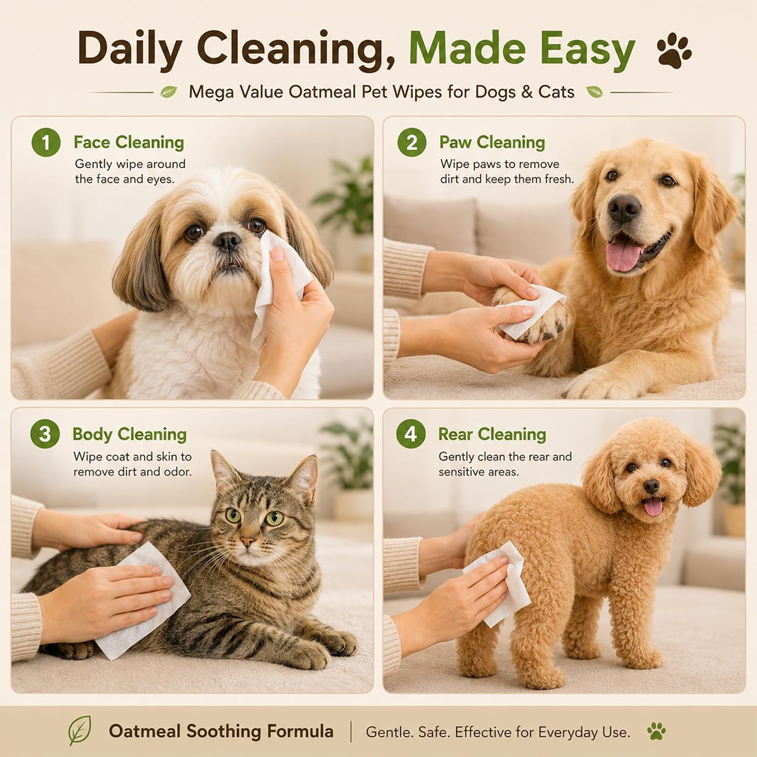 PETKIN MEGA VALUE PETWIPES 200 WIPES