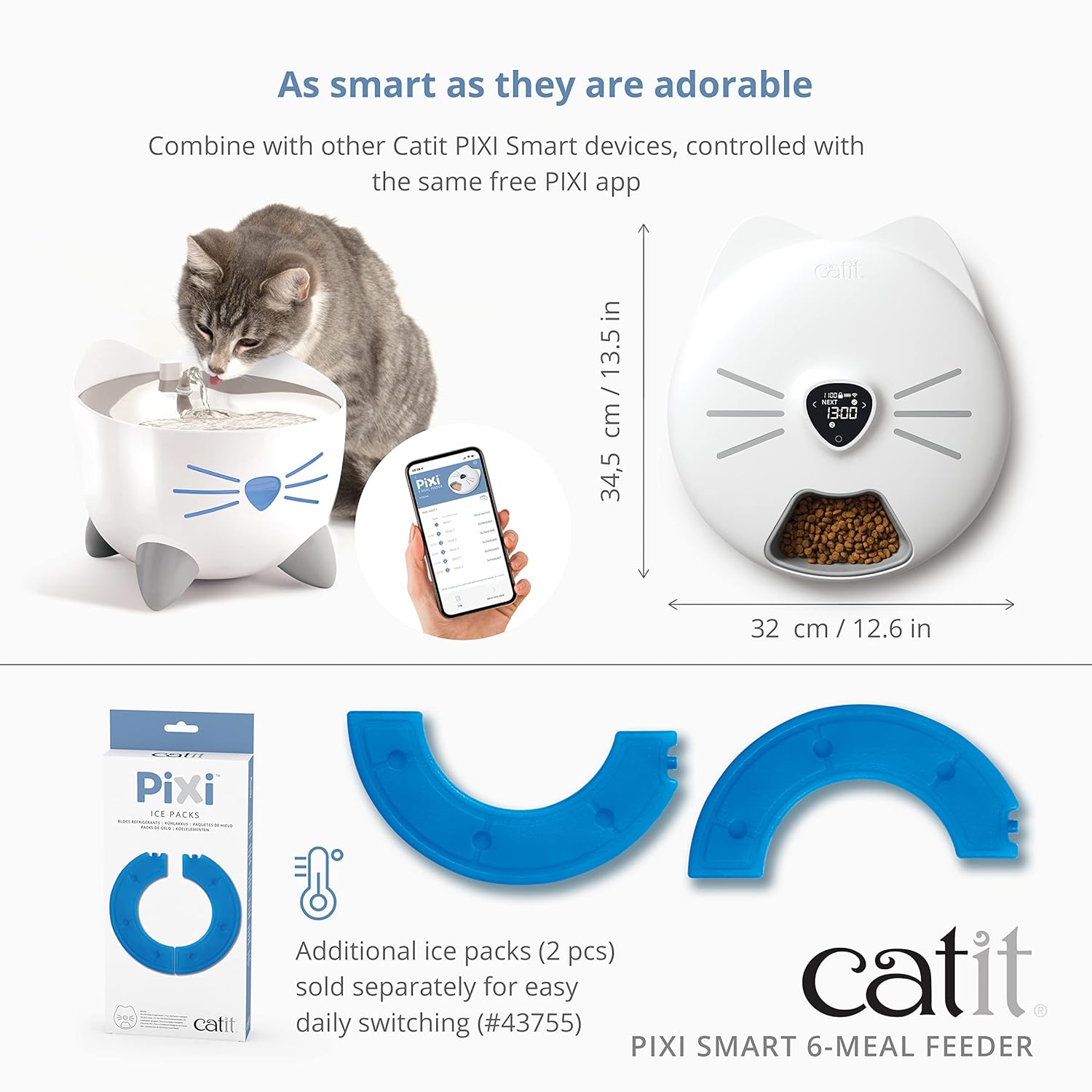 CATIT PIXI SMART 6 MEAL FEEDER