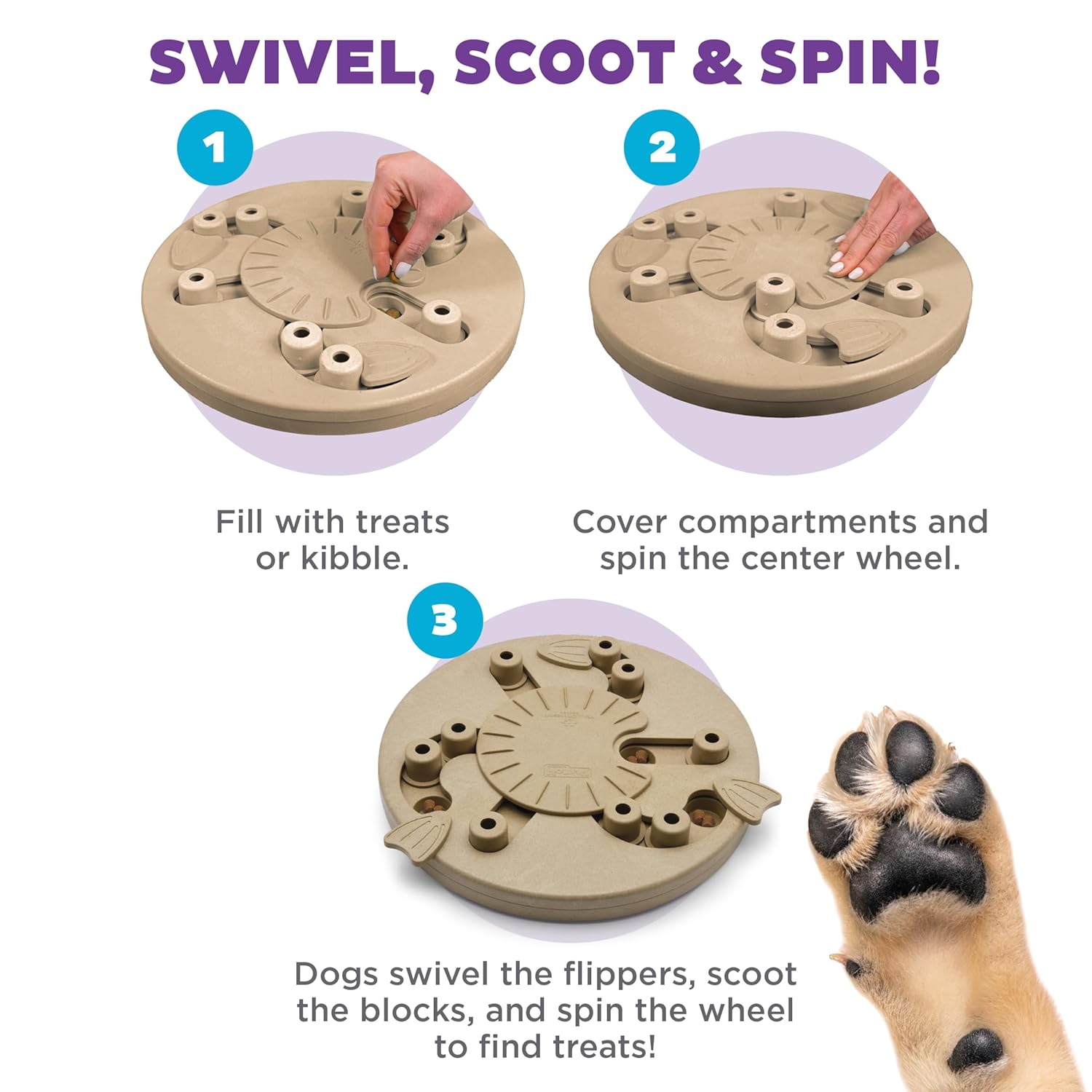 NINA OTTOSSON CHALLENGE SLIDER INTERACTIVE TREAT PUZZLE TOY 37X37CM