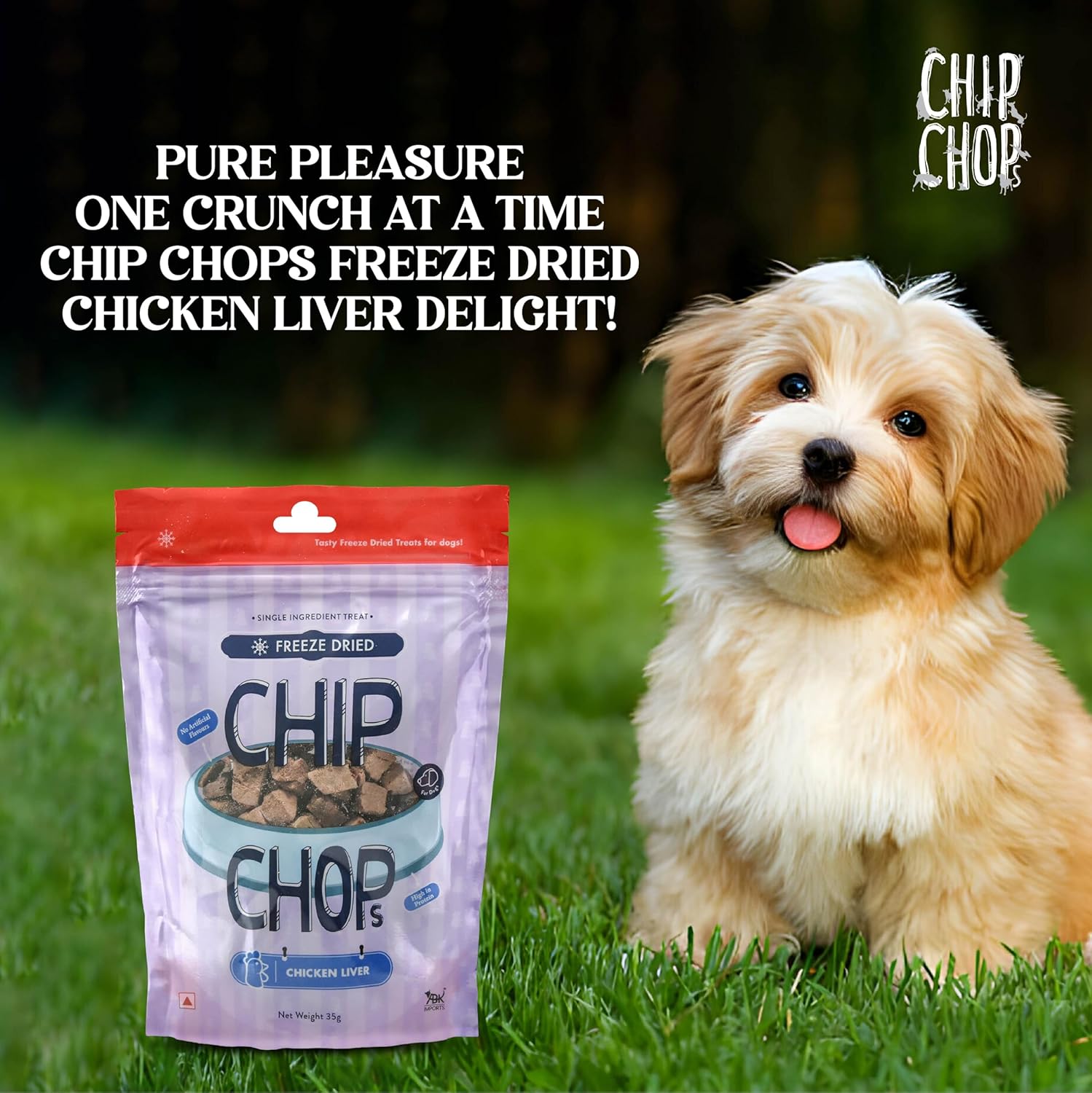 CHIP CHOPS FREEZE DRIED CHICKEN LIVER 35G