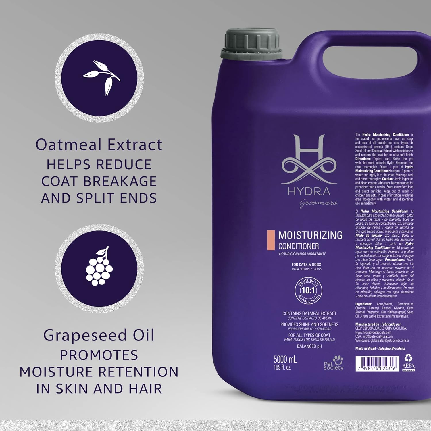 HYDRA GROOMERS MOISTURIZING CONDITIONER 5 LITRE