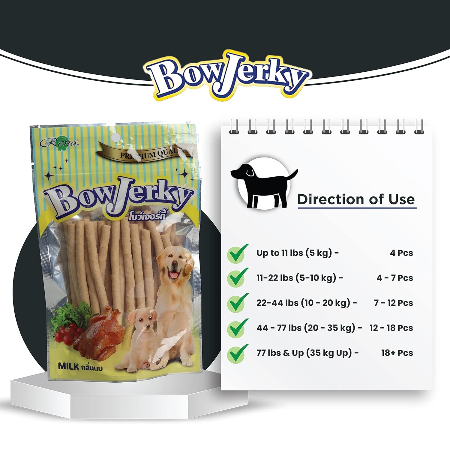 BOW JERKY LIVER 800GM