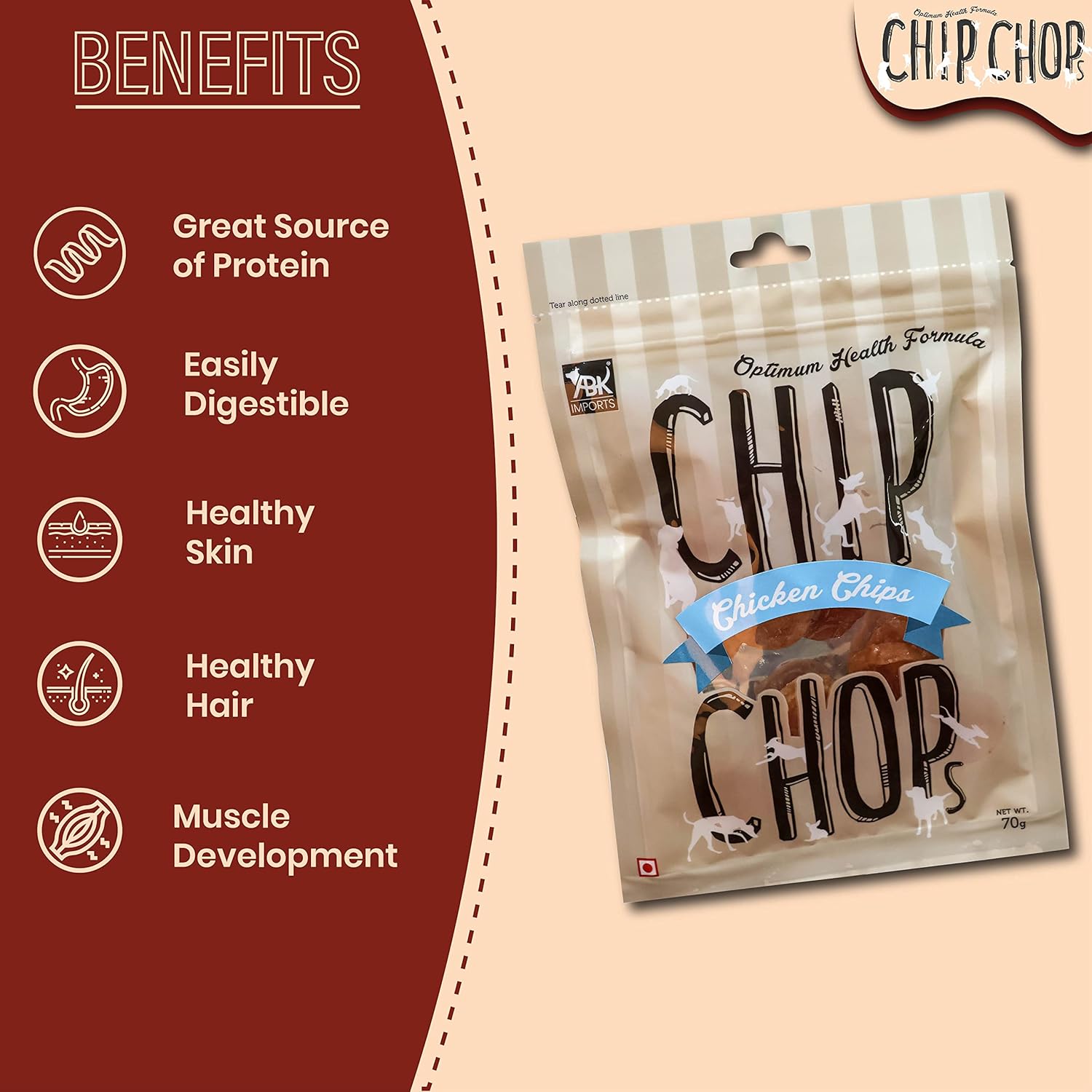 CHIP CHOP CHICKEN CHIPS COINS 70G