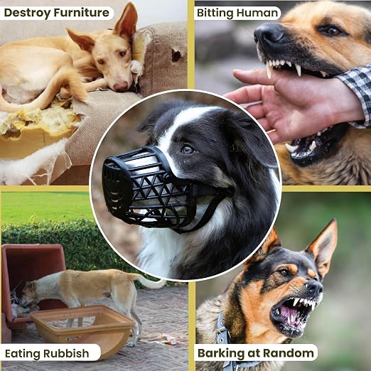 TRIXIE MUZZLE PLASTIC L 31CM BLACK