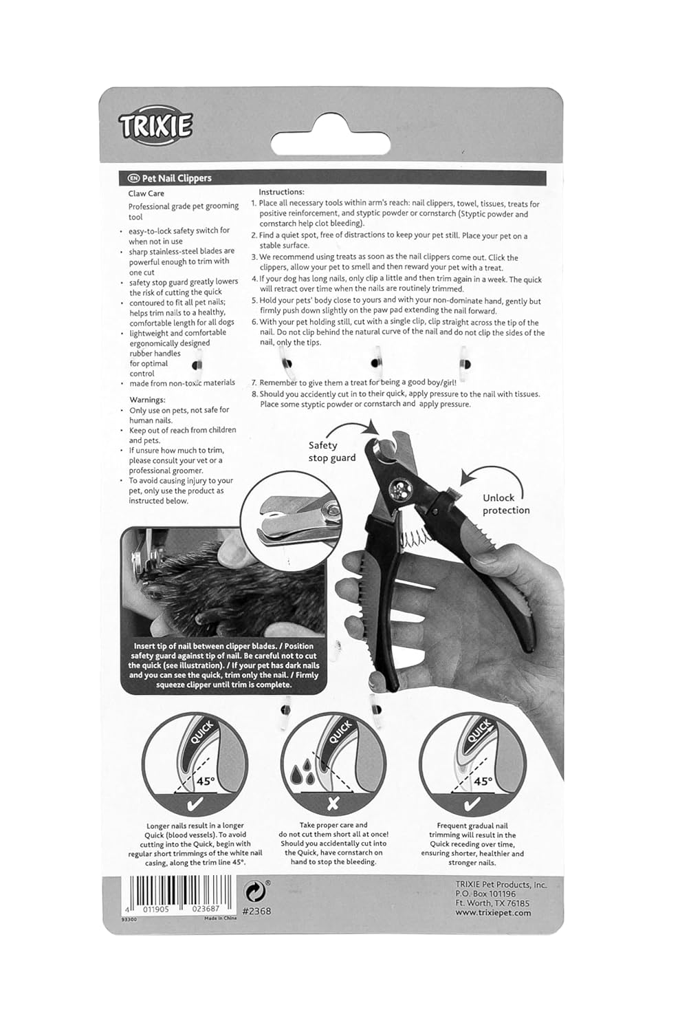 DOG CAT NAIL CLIPPER 16CM