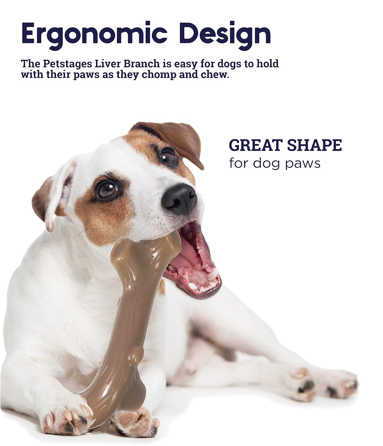 LIVER BRANCH DOG CHEW TOY LARGE 20X6 CM BROWN