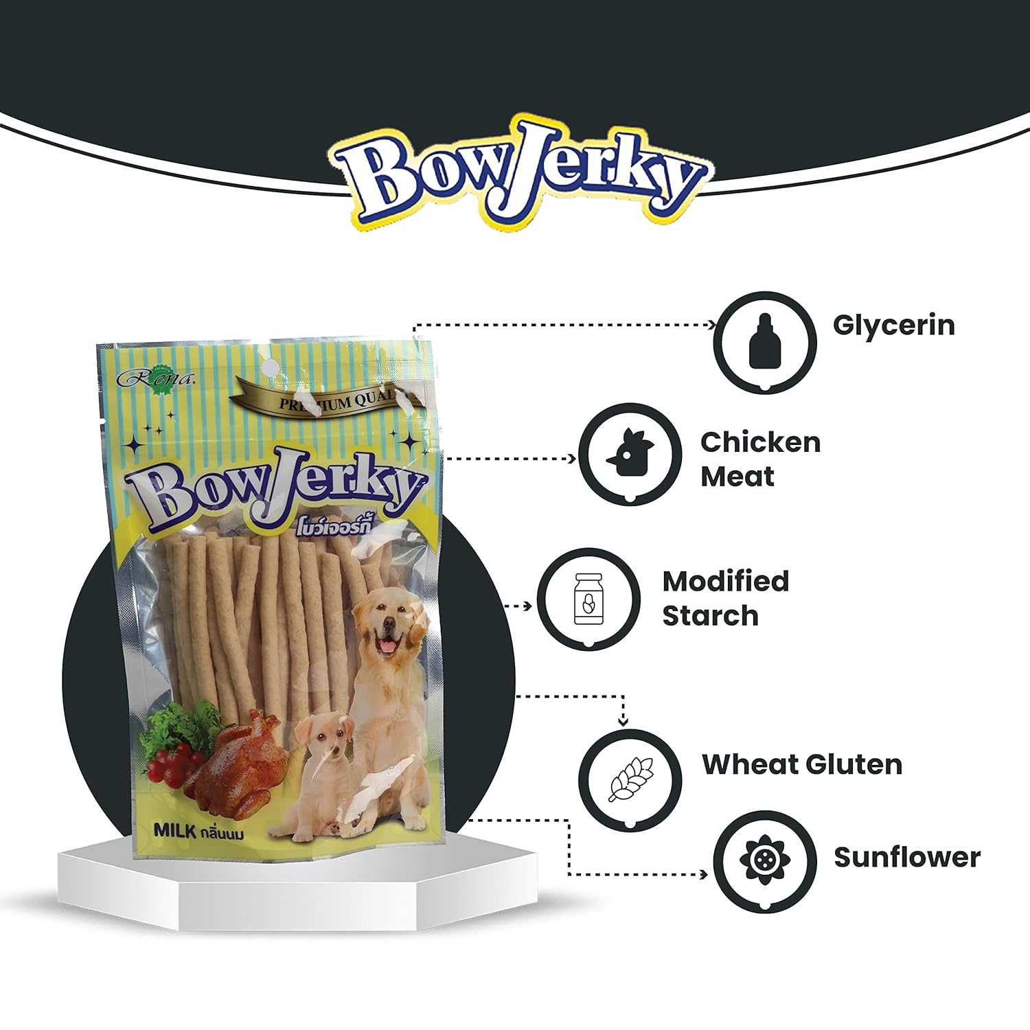 BOW JERKY LIVER 800GM