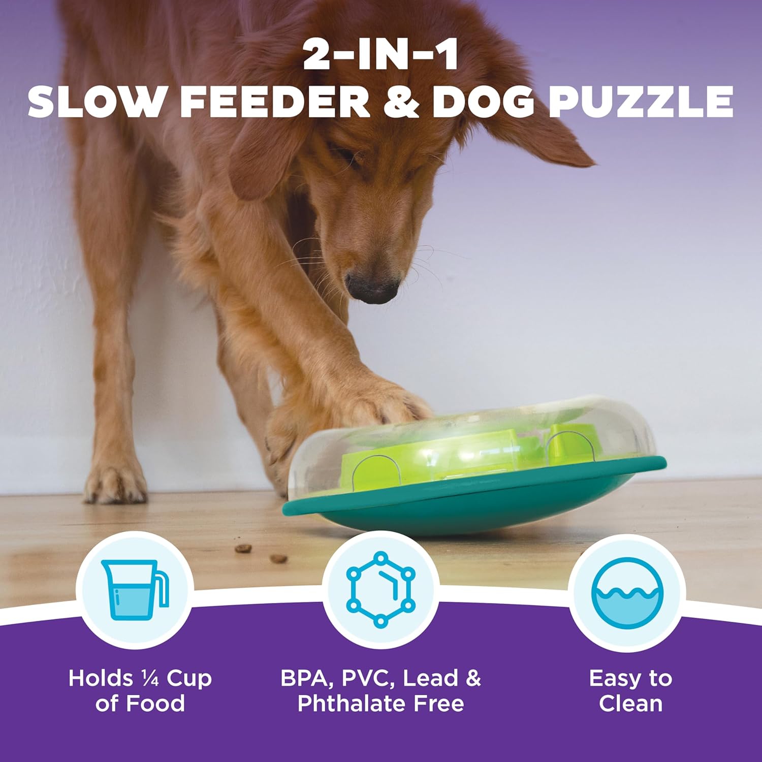WOBBLE BOWL INTERACTIVE TREAT PUZZLE 29X29 CM