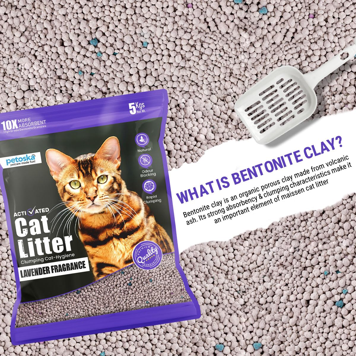 BEST CLEAN CAT LITTER LAVENDER 5KG