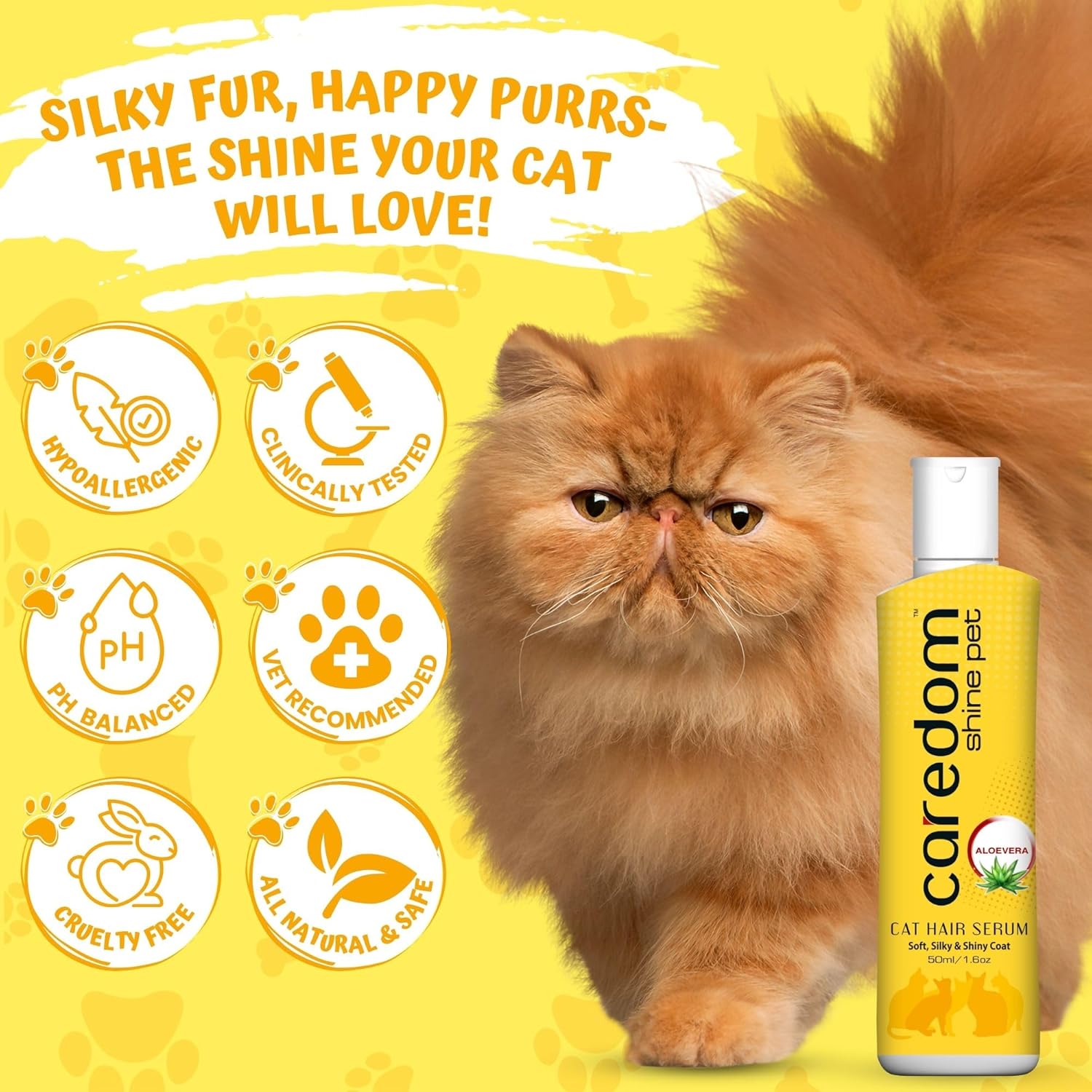 CAREDOM SHINE PET CAT HAIR SERUM 50 ML