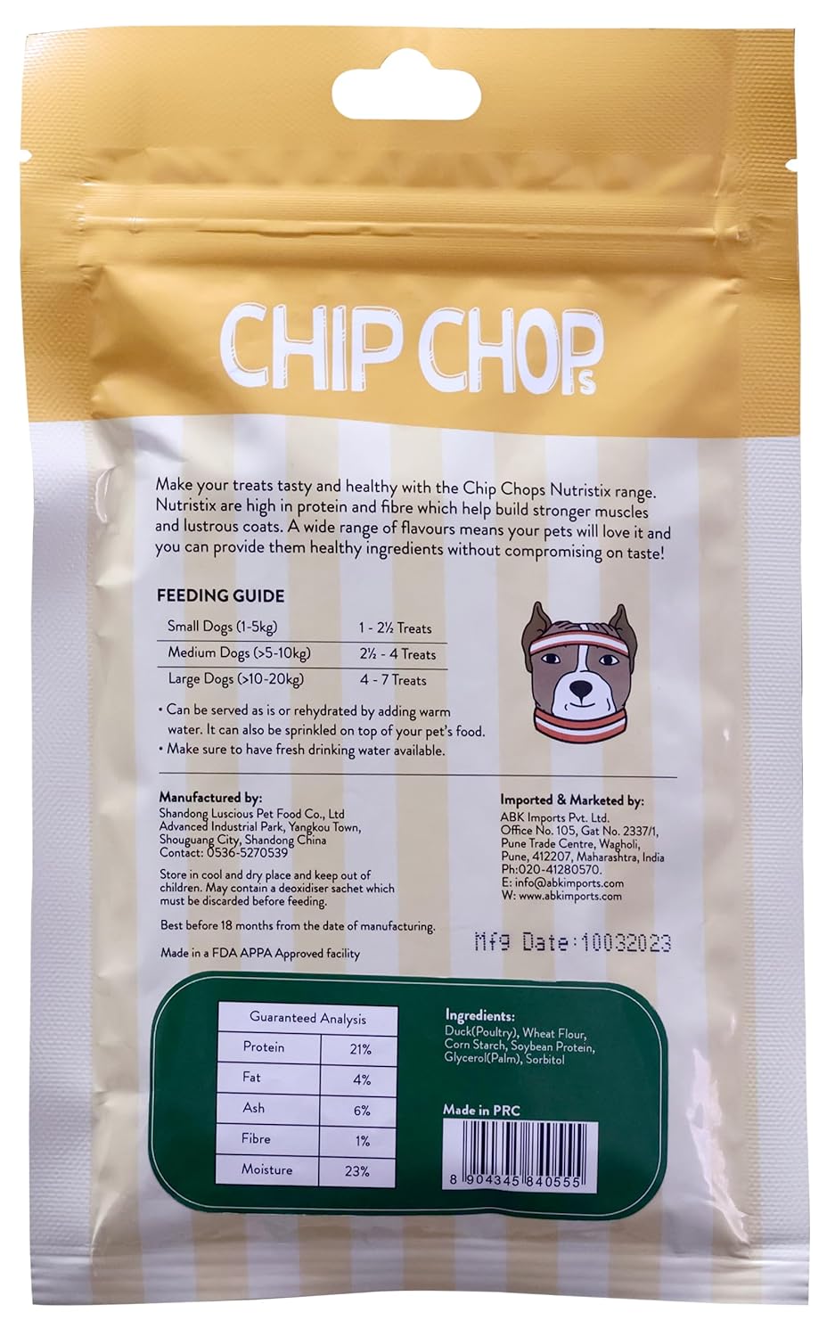 CHIP CHOPS NUTRISTIX DUCK 70G