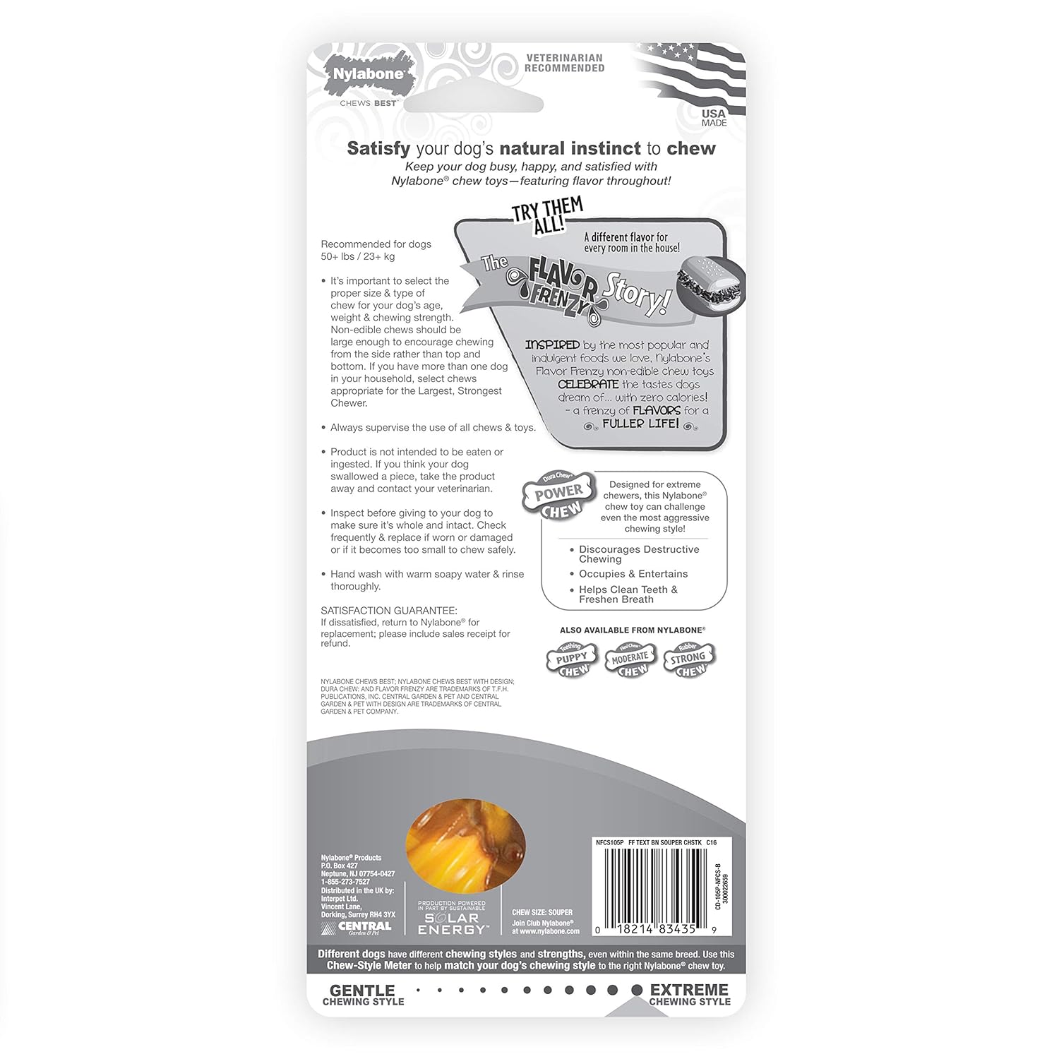 NB POWER CHEW FLAVOR FRENZY TEXTURED BONE XL