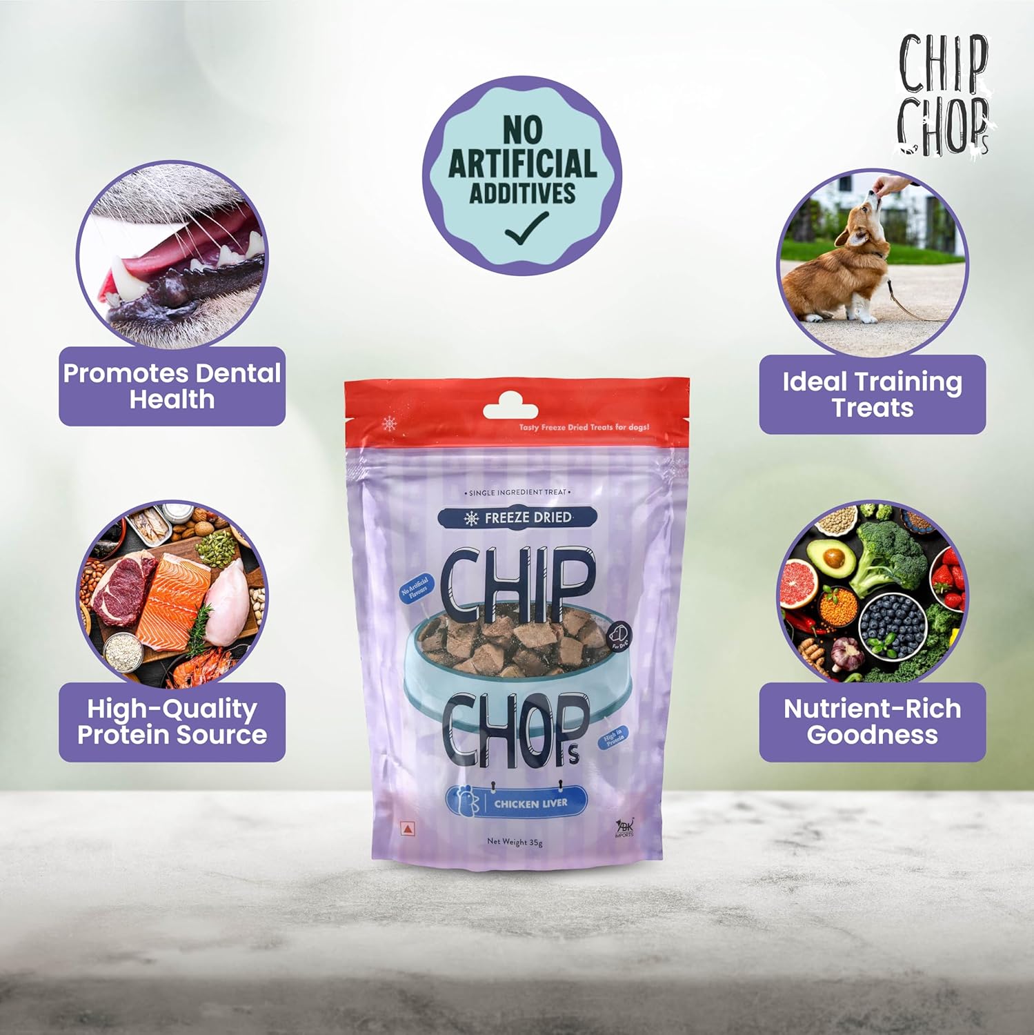 CHIP CHOPS FREEZE DRIED CHICKEN LIVER 35G