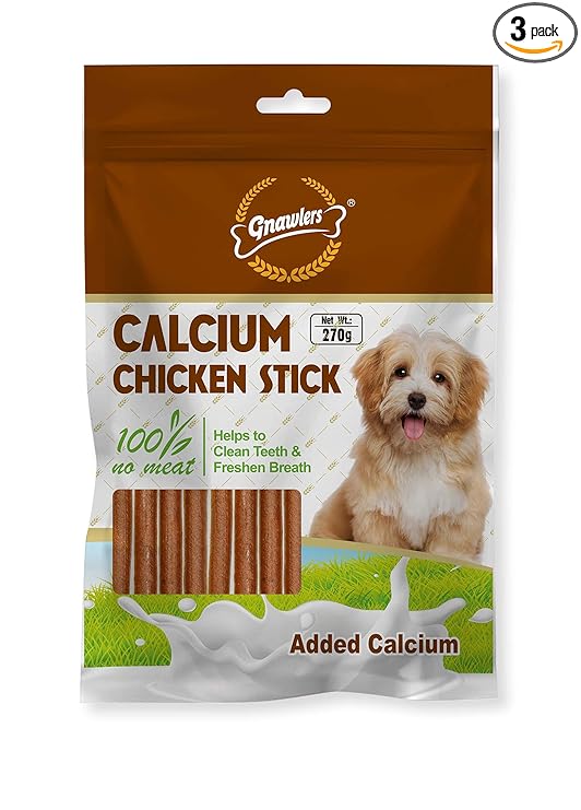 GNAWLERS CALCIUM STICKS CHICKEN FLAV 270GMS