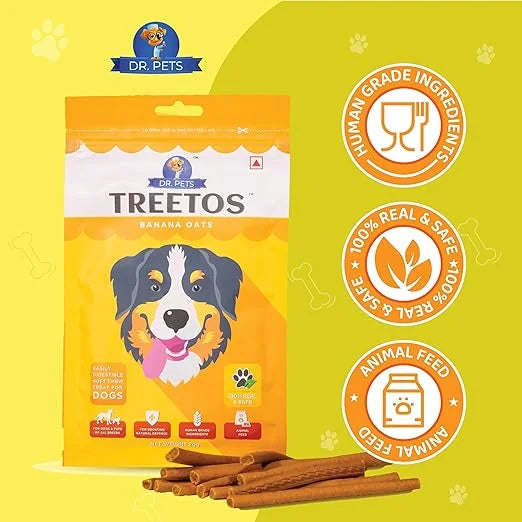 DR PET TREETOS BANANA OATS 70G