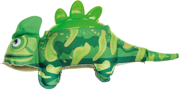 PLUSH IGUANA WITH PLASTIC BACK 38X16 CM