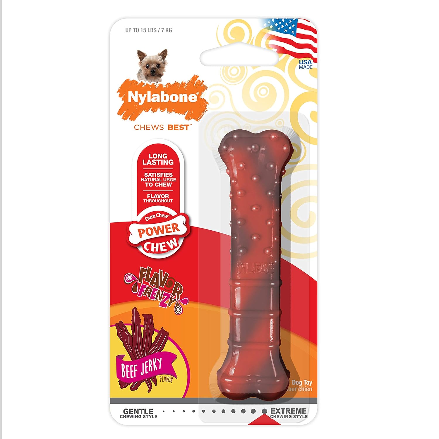 NB POWER CHEW TEXTURED BONE M