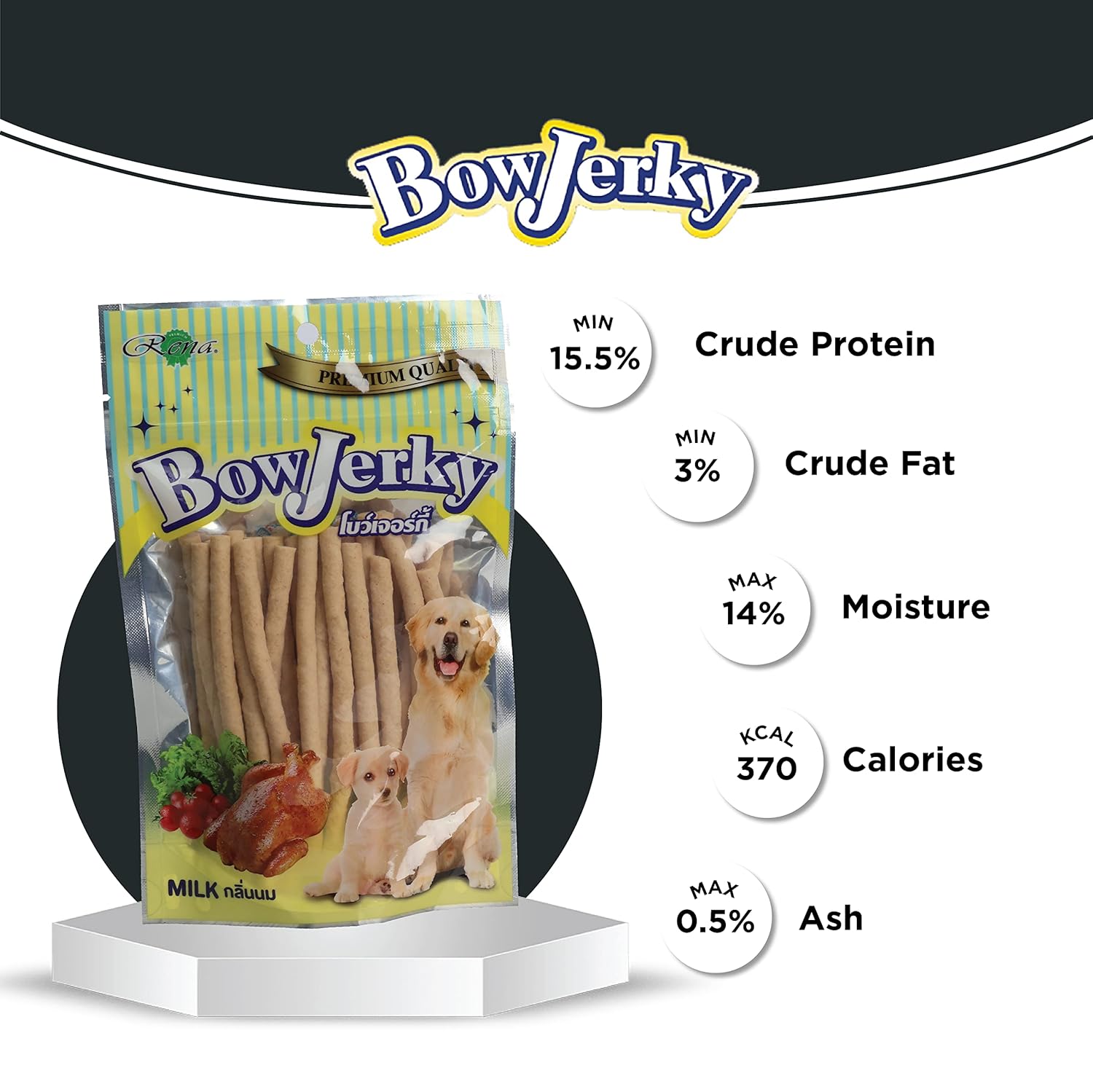 BOW JERKY LAMB 700GM