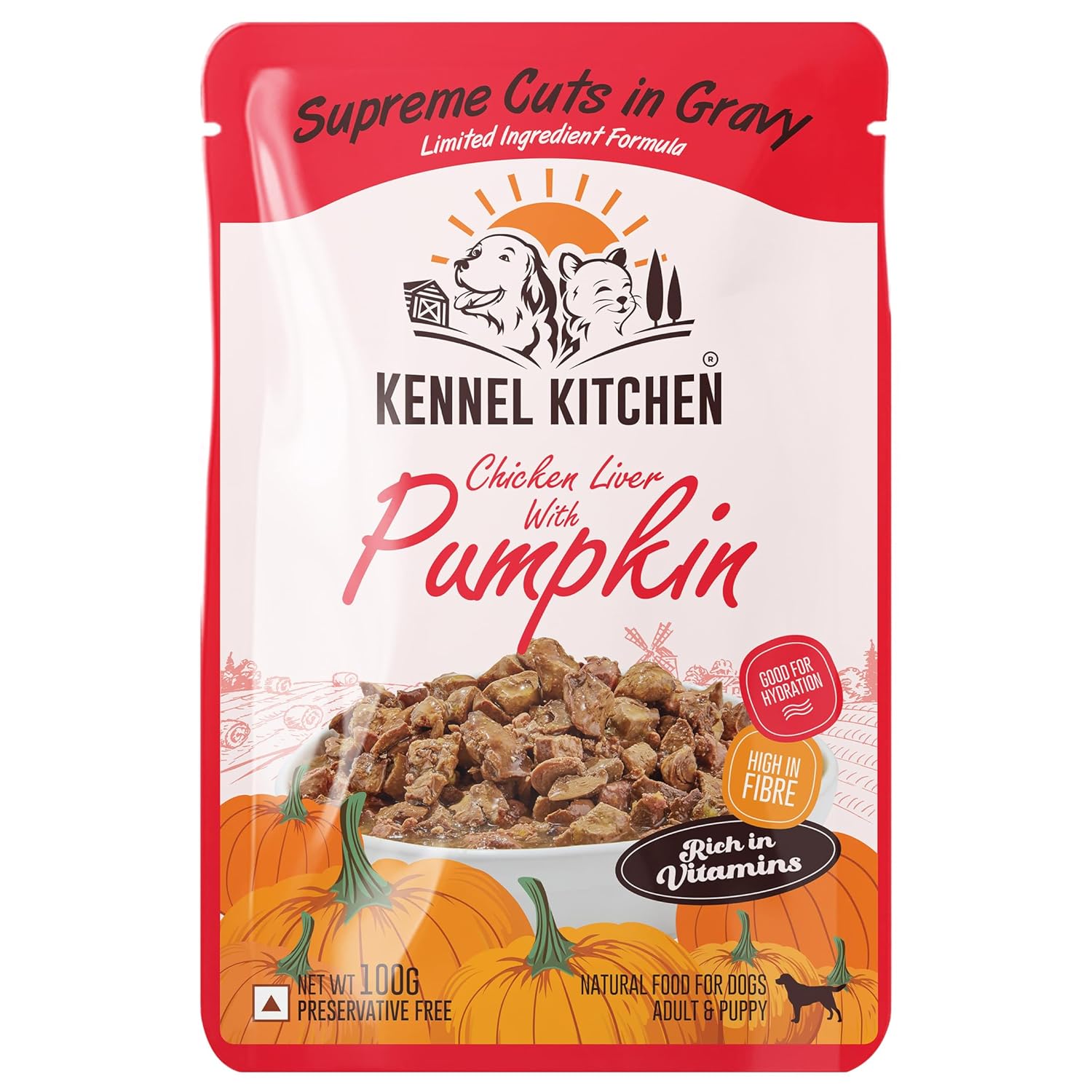 KK CHICKEN LIVER WITH PUMPKIN 100G