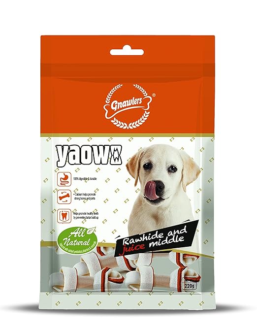 GNAWLERS 4 INCH KNOTTED BONE 220G