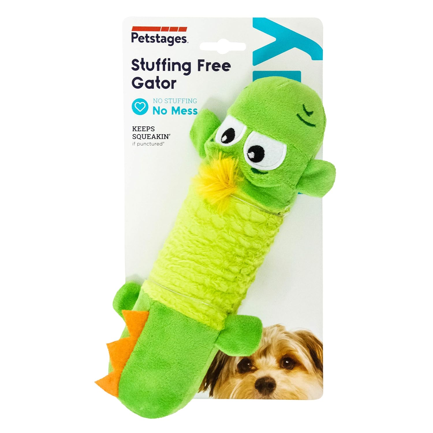 STUFFING FREE BIG SQUEAK GATOR 25 CM