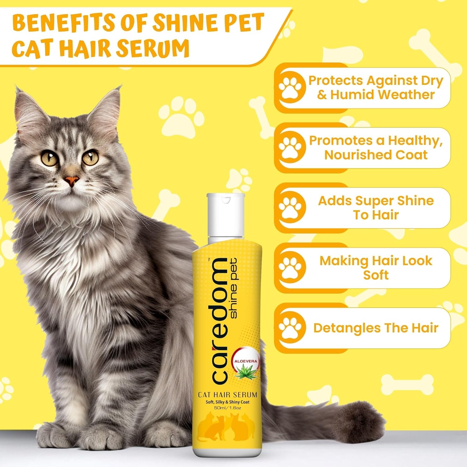 CAREDOM SHINE PET CAT HAIR SERUM 50 ML