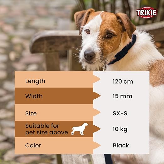 TRIXIE PREMIUM LEASH M L 1.00M 20MM GRAPHITE