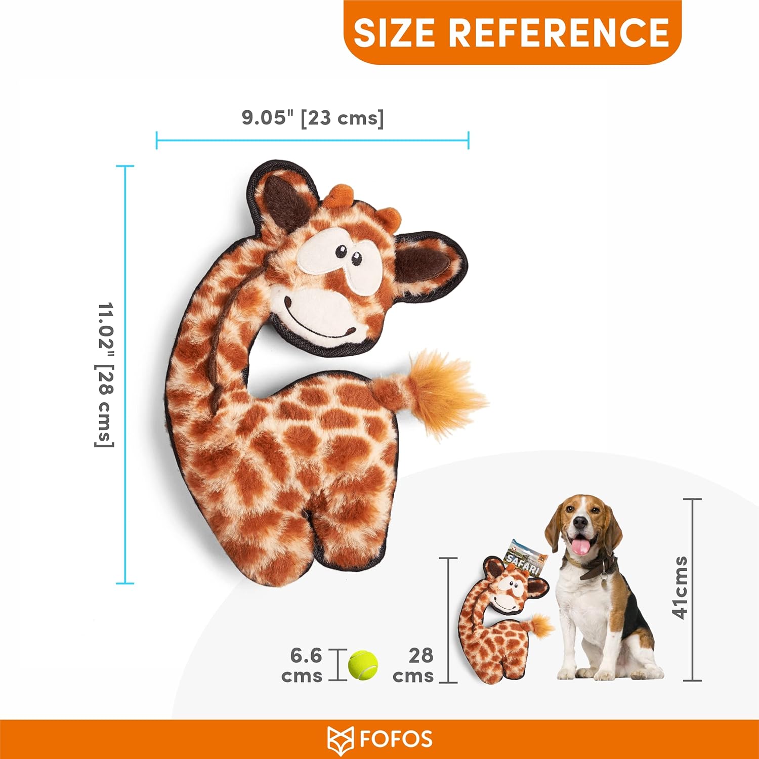 FOFOS WILDLIFE PLUSH GIRAFFE