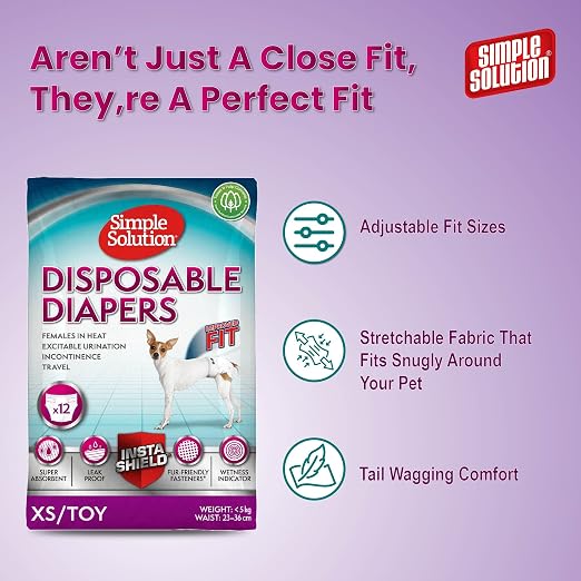 SIMPLE SOLUTION DISPOSABLE DIAPERS X SMALL