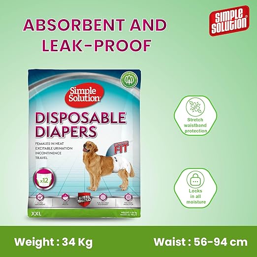 SIMPLE SOLUTION DISPOSABLE DIAPERS XXL