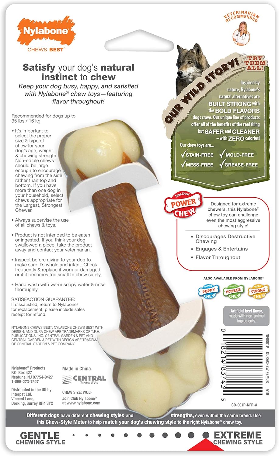 NB POWER CHEW FEMUR BONE ALTERNATIVE M