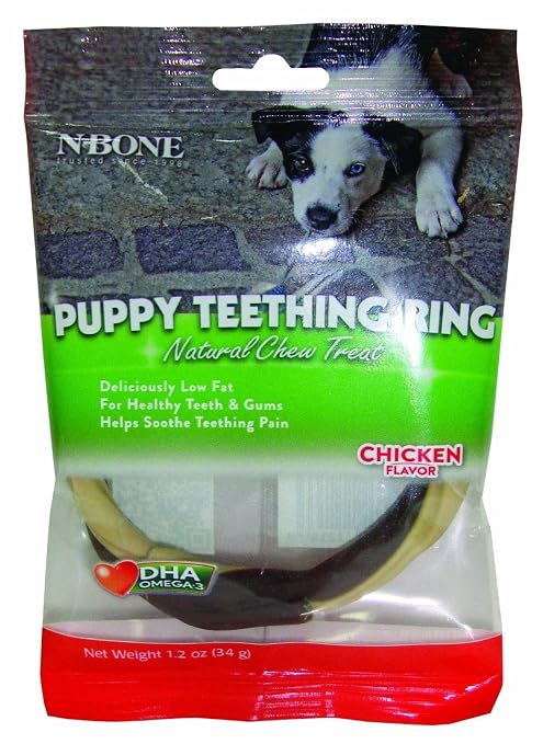 N BONE PUPPY TEETHING RING CHICKEN FLAVOUR