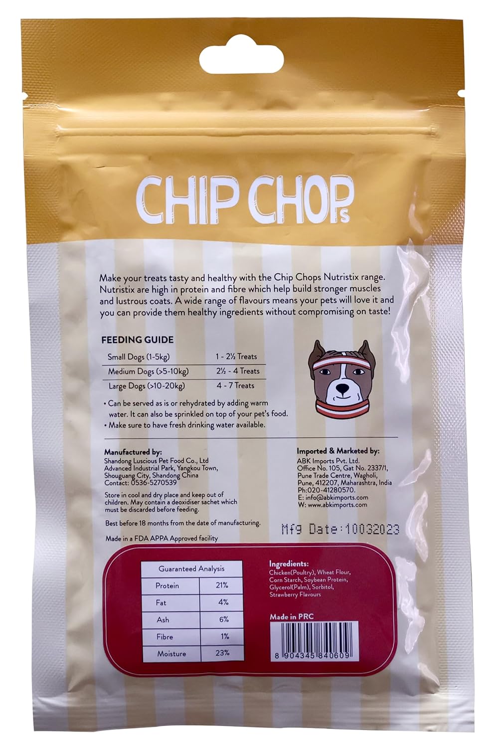 CHIP CHOPS NUTRISTIX STRAWBERRY 70G