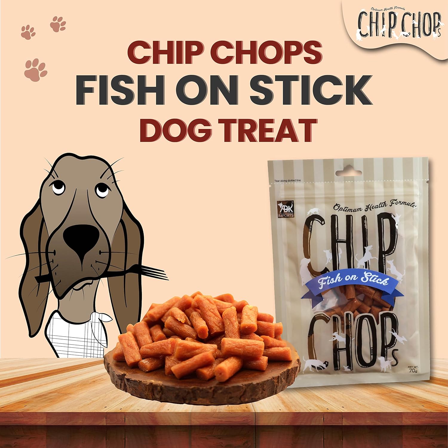 CHIP CHOP FISH ON STICK 250G