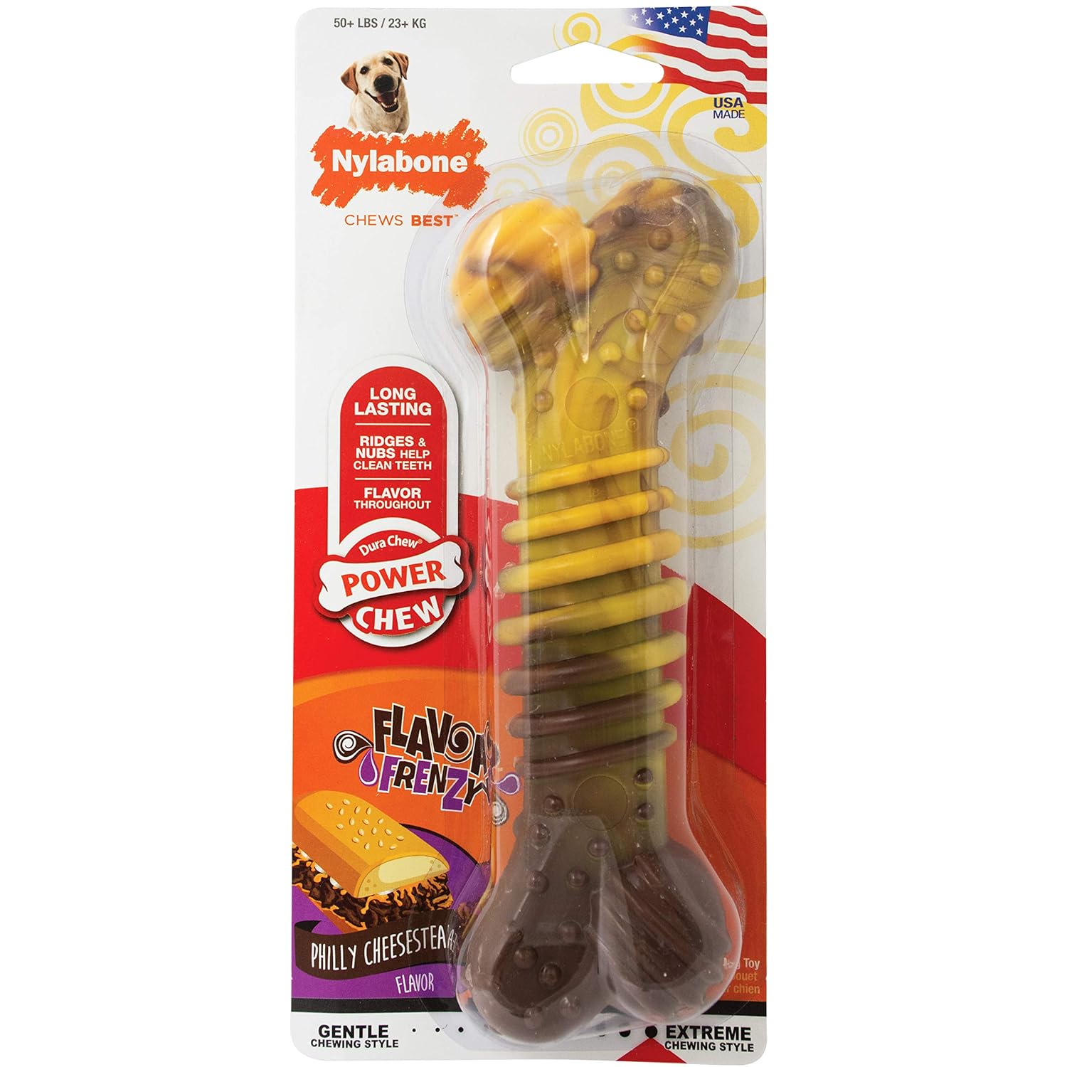 NB POWER CHEW FLAVOR FRENZY TEXTURED BONE XL