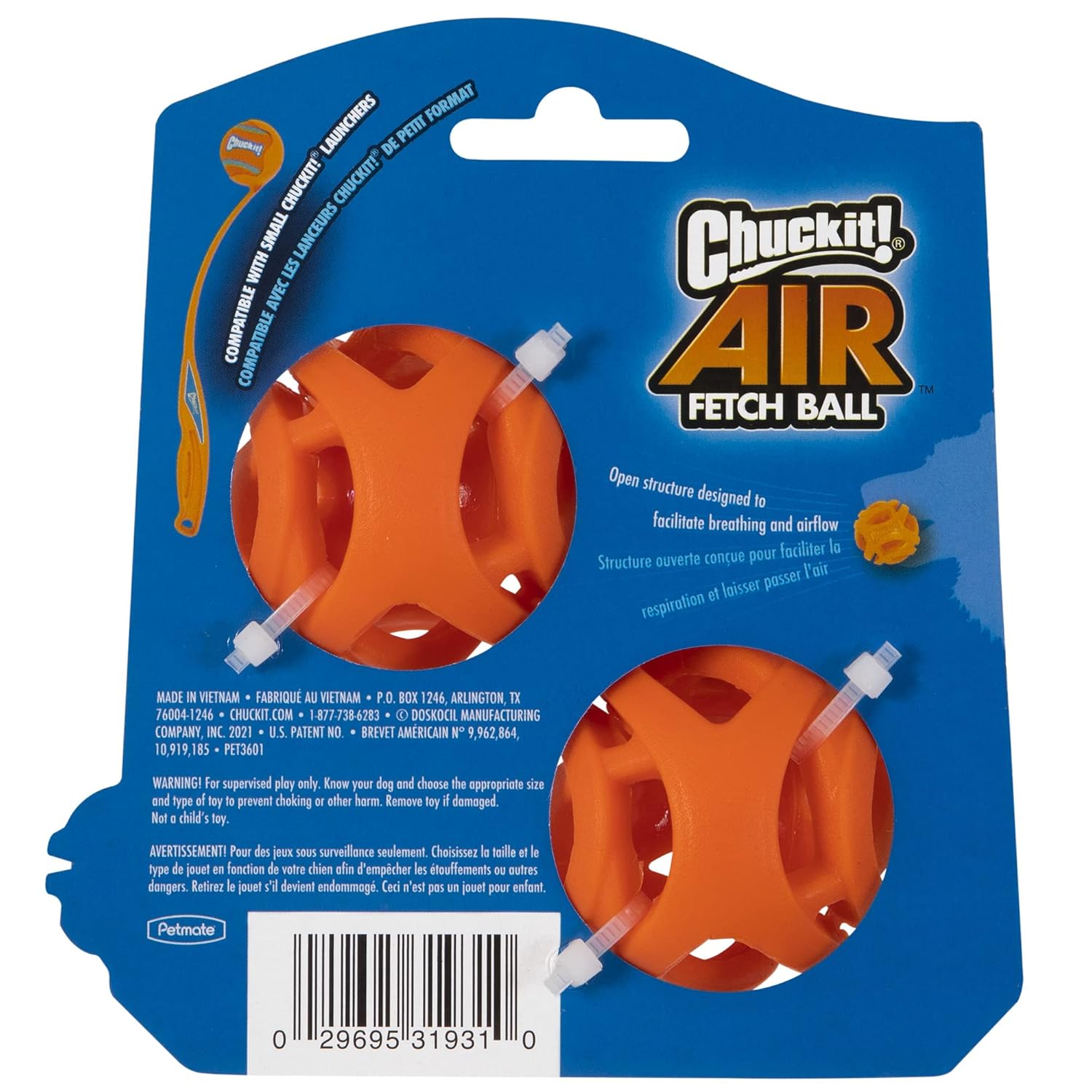 CHUCKIT BREATHE RIGHT FETCH BALL MEDIUM
