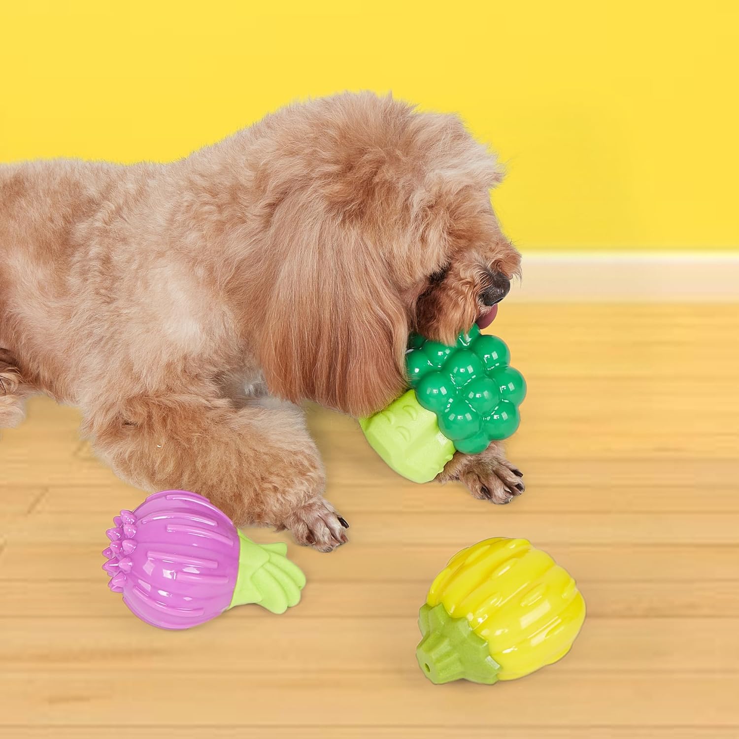 FOFOS GIGGLING VEGI BITES DOG TOY PUMPKIN