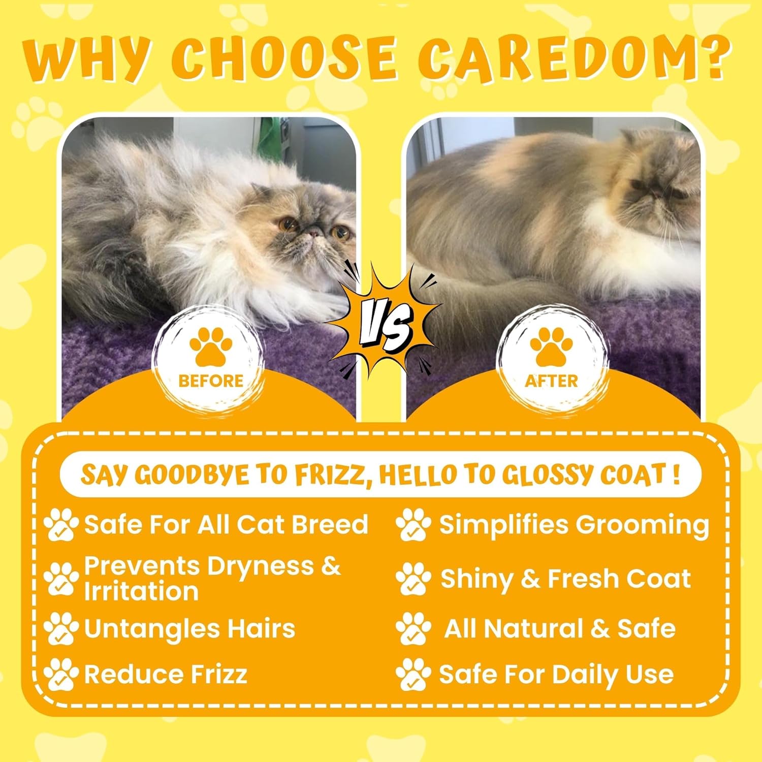 CAREDOM SHINE PET CAT HAIR SERUM 50 ML