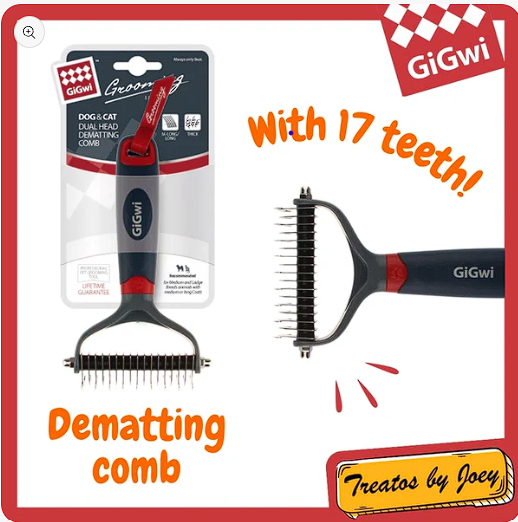 8275 GIGWI DUAL HEAD DEMATTING COMB(17 TEETH)
