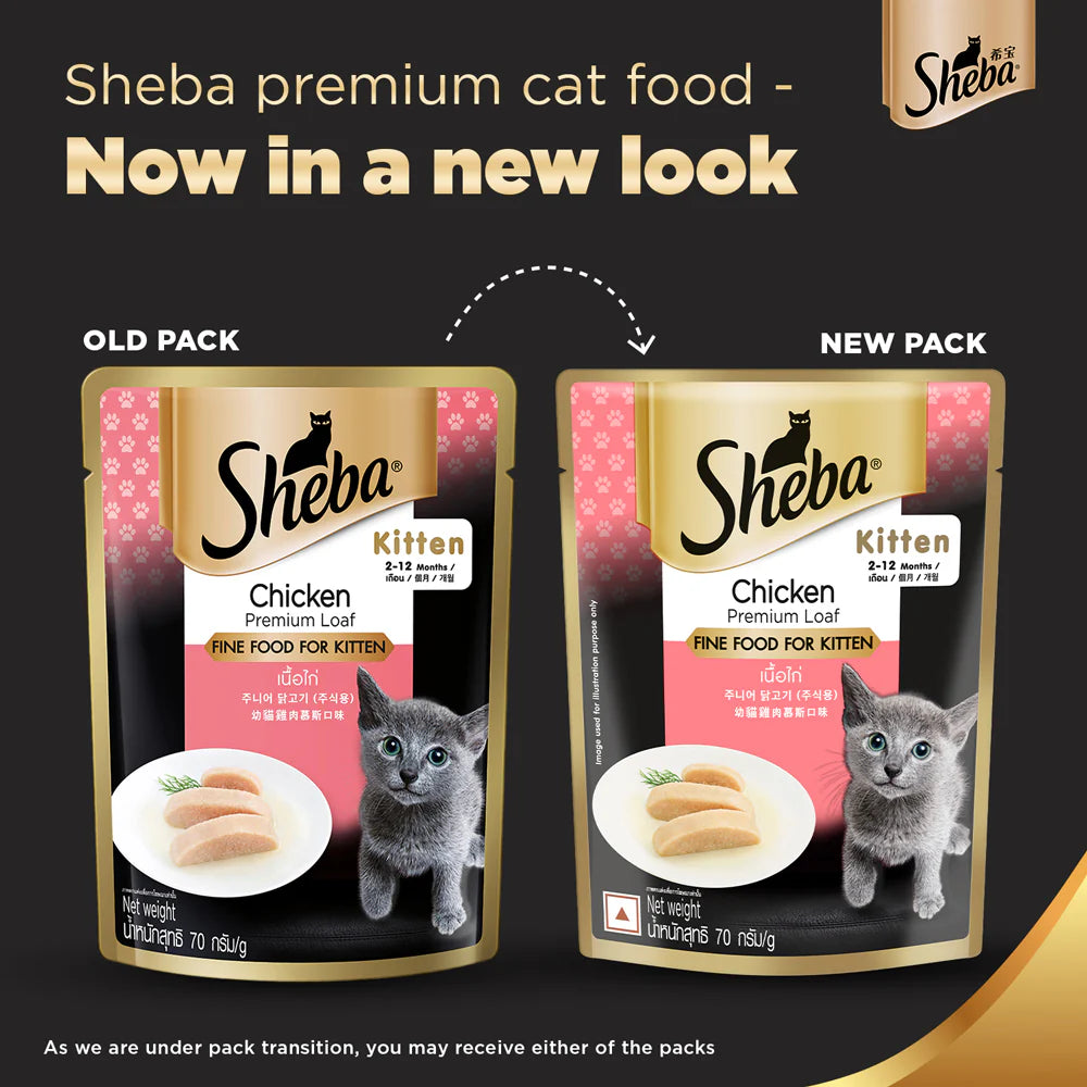 SHEBA KITTEN CHICKEN 70GM