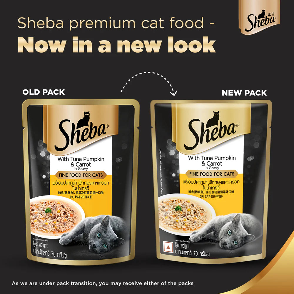 SHEBA TUNA PUMPKIN AND CARROT 70GM