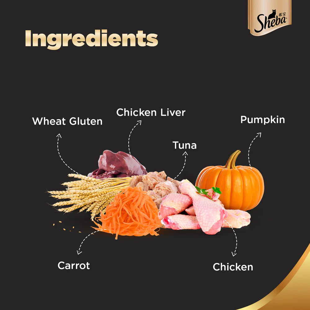 SHEBA TUNA PUMPKIN AND CARROT 70GM