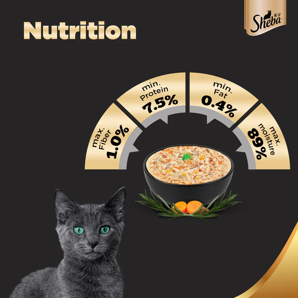 SHEBA TUNA PUMPKIN AND CARROT 70GM