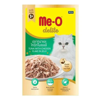 ME O DELITE TUNA CHICKEN FLAKE JELLY 70GM