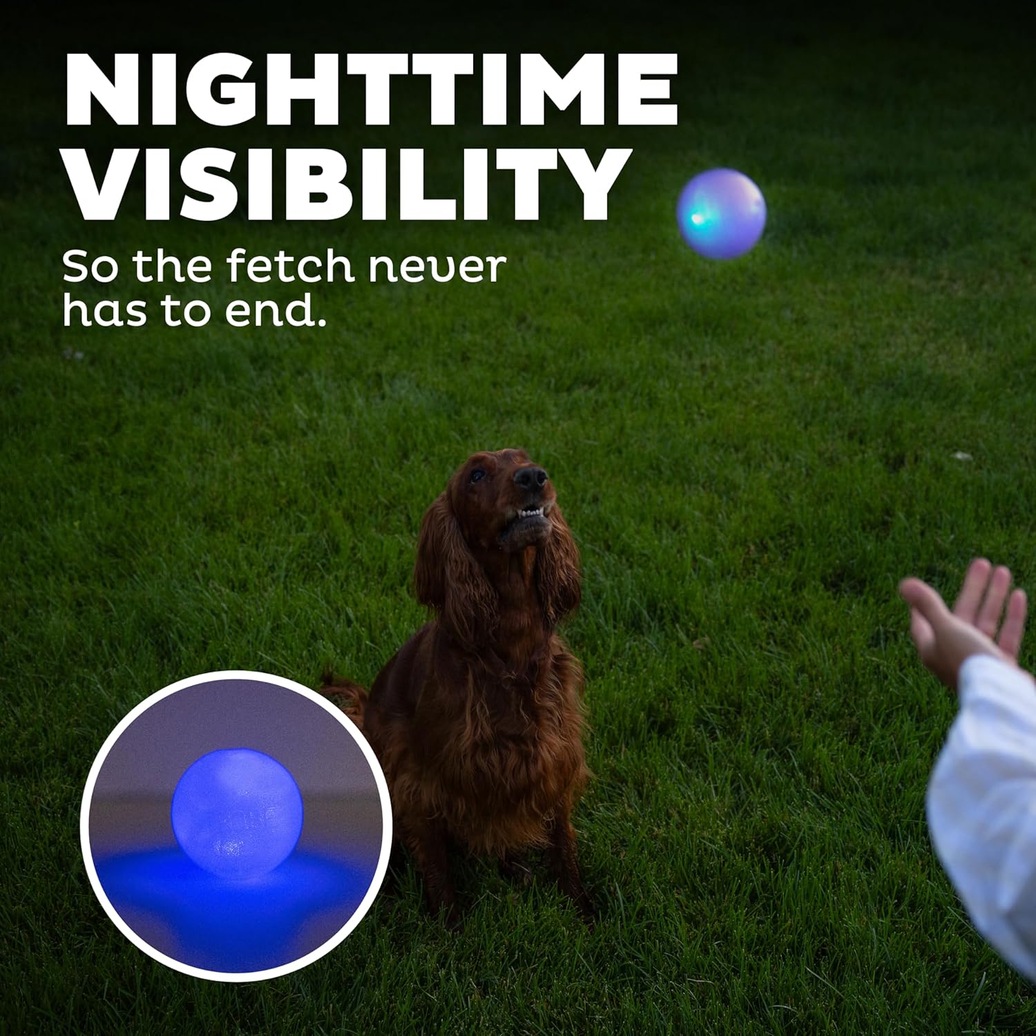 ORBEE TUFF STROBE BALL BLUE