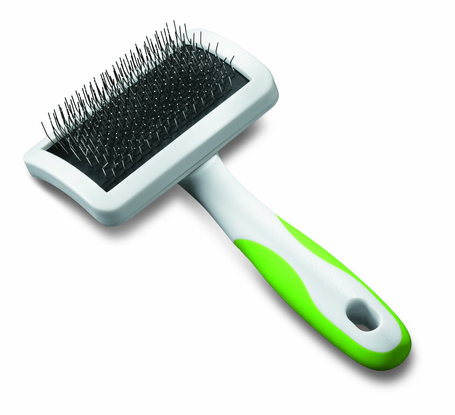 ANDIS MEDIUM FIRM SLICKER BRUSH W L GREEN
