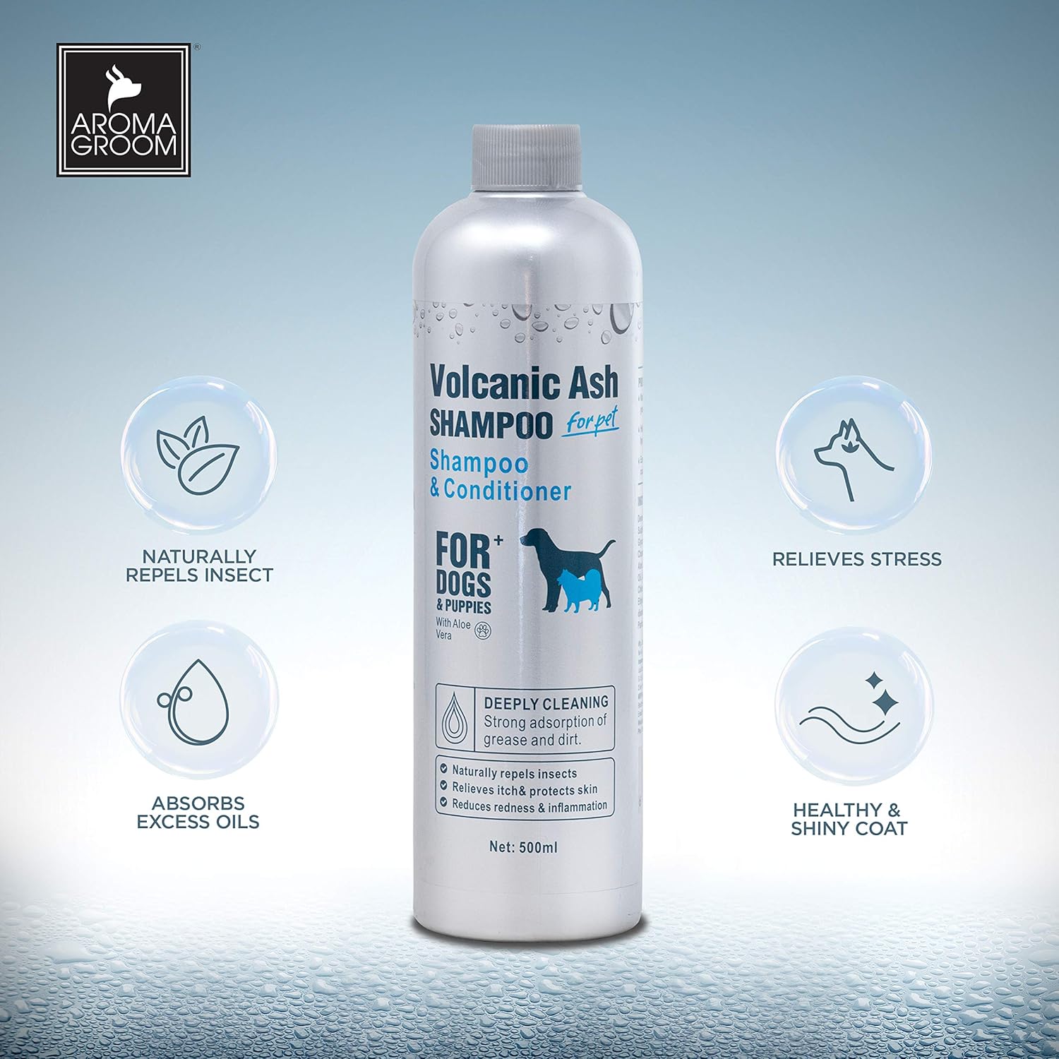 AROMA GROOM ASSORTED SHAMPOO 500ML