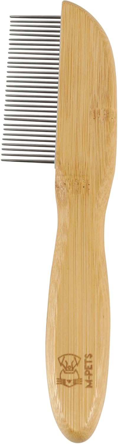 BAMBOO REGULAR COMB WITH ROTATING TEETH 16 TEETH