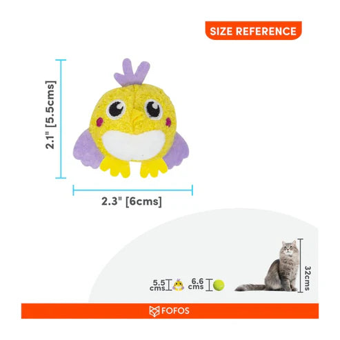 BARKBUTLER FOFOS BALL BOX FUZZY BIRD 18 PCS