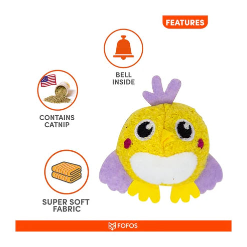 BARKBUTLER FOFOS BALL BOX FUZZY BIRD 18 PCS